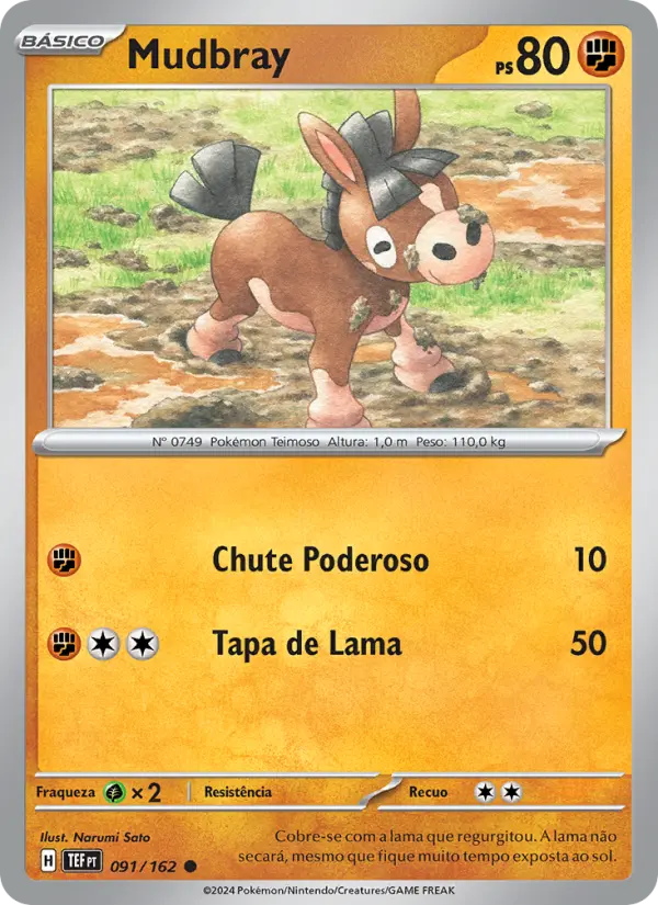 Carta Mudbray, número 091/162 da coleção Forças Temporais