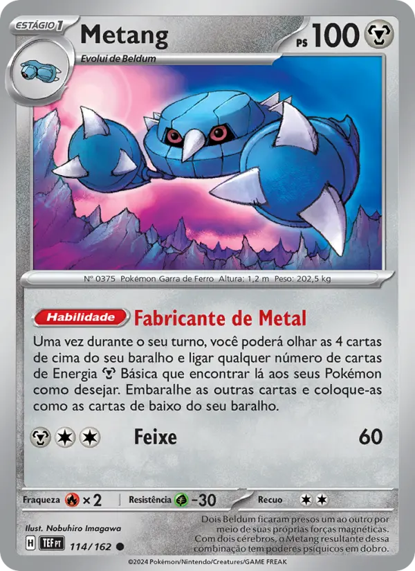 Carta Metang, número 114/162 da coleção Forças Temporais