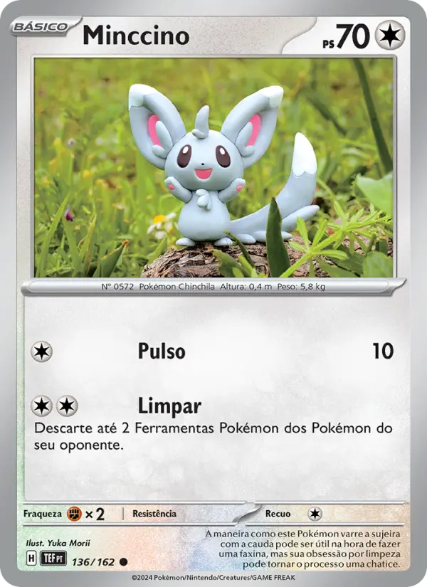 Carta Minccino, número 136/162 da coleção Forças Temporais