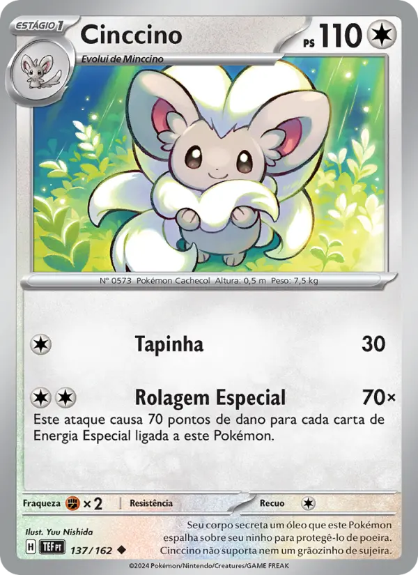 Carta Cinccino, número 137/162 da coleção Forças Temporais