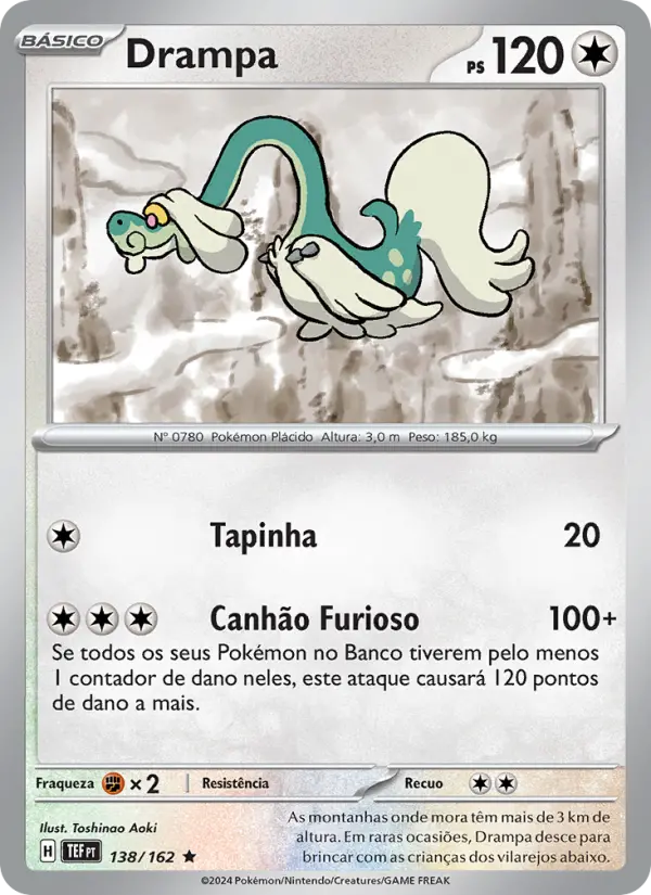 Carta Drampa, número 138/162 da coleção Forças Temporais