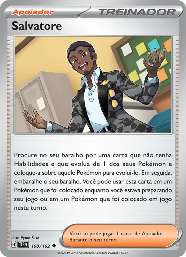 Carta Salvatore, número 160/162 da coleção Forças Temporais