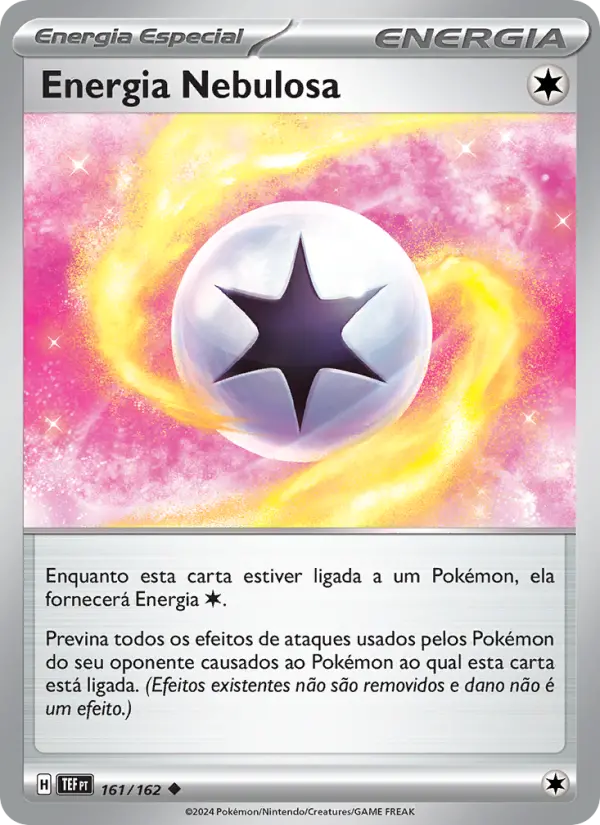 Carta Energia Nebulosa, número 161/162 da coleção Forças Temporais