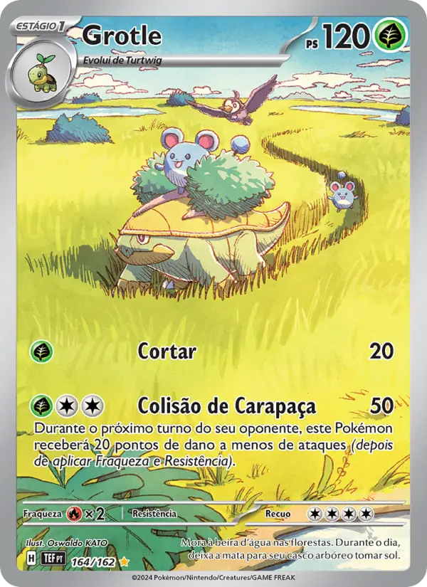 Carta Grotle, número 164/162 da coleção Forças Temporais