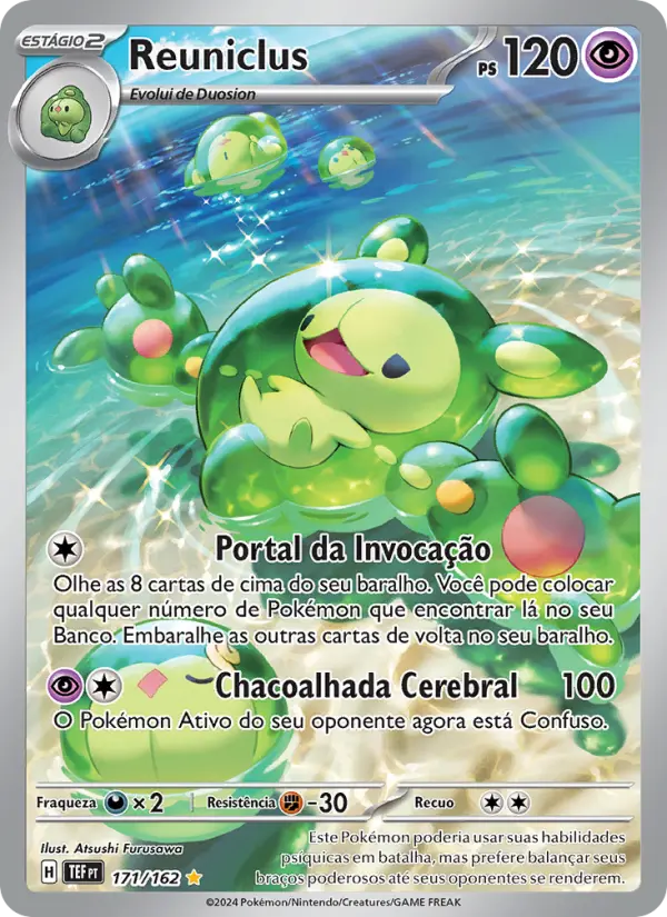 Carta Reuniclus, número 171/162 da coleção Forças Temporais