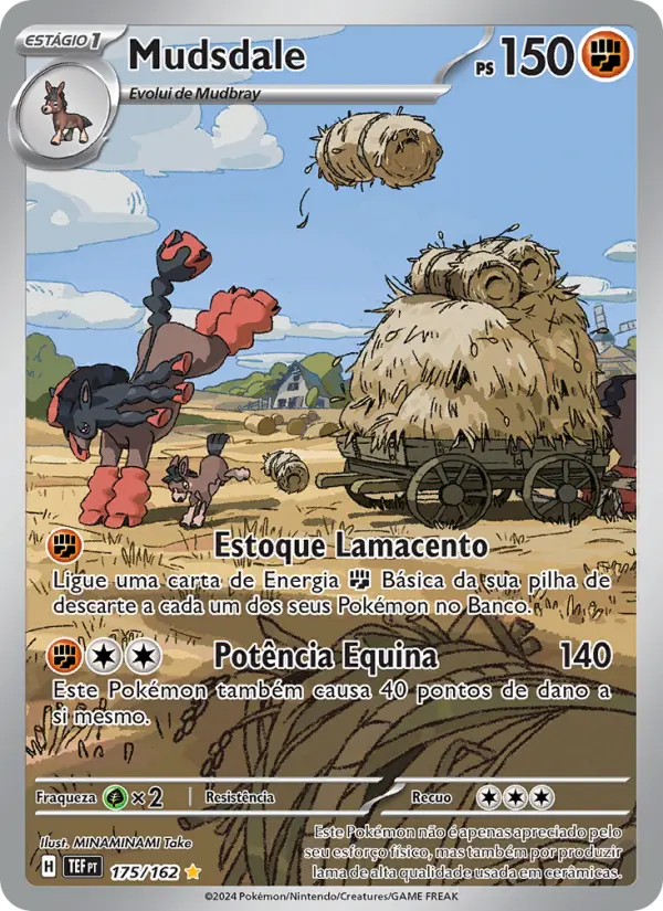 Carta Mudsdale, número 175/162 da coleção Forças Temporais