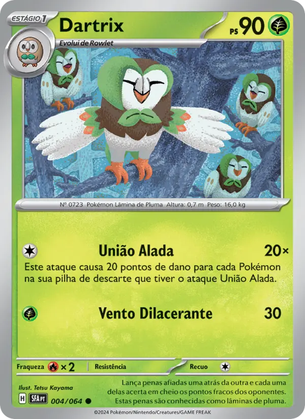 Carta Dartrix, número 004/64 da coleção Fábulas Nebulosas