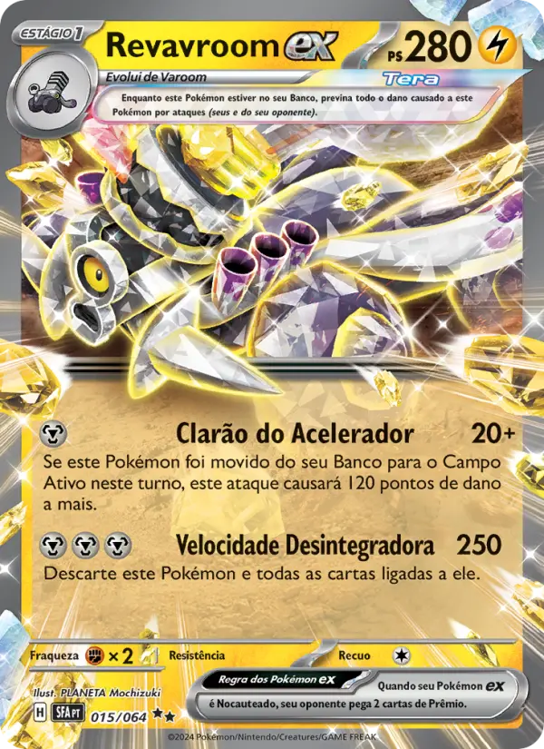 Carta Revavroom ex, número 015/64 da coleção Fábulas Nebulosas