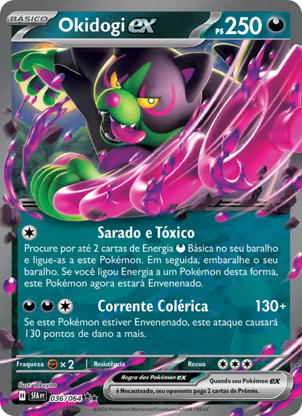 Carta Okidogi ex, número 036/64 da coleção Fábulas Nebulosas