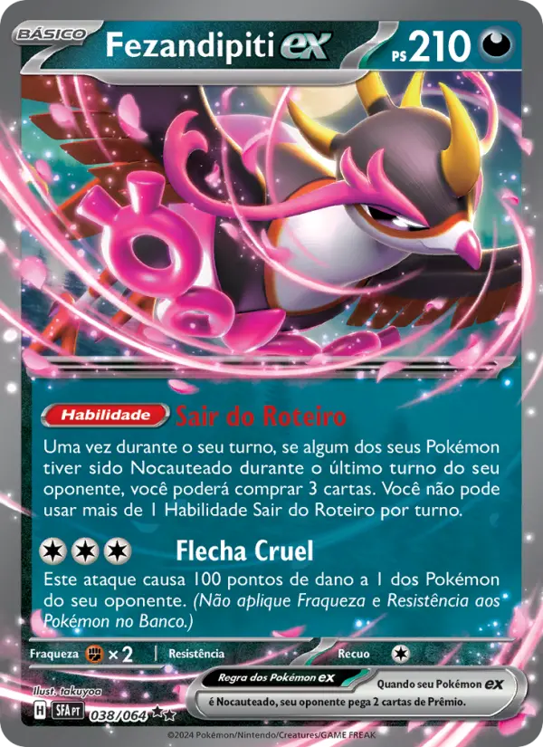 Carta Fezandipiti ex, número 038/64 da coleção Fábulas Nebulosas
