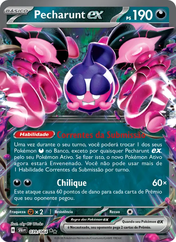 Carta Pecharunt ex, número 039/64 da coleção Fábulas Nebulosas
