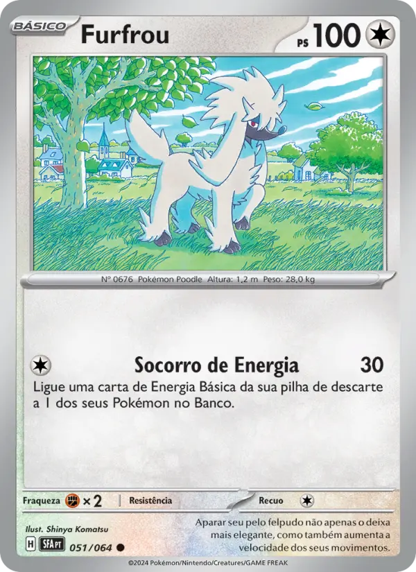 Carta Furfrou, número 051/64 da coleção Fábulas Nebulosas