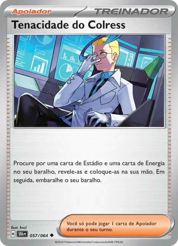Carta Tenacidade do Colress, número 057/64 da coleção Fábulas Nebulosas