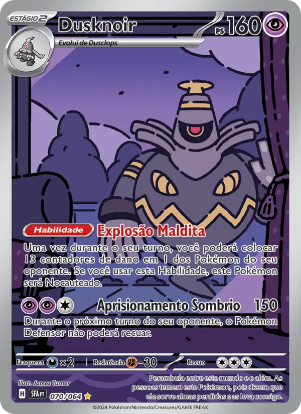 Carta Dusknoir, número 070/64 da coleção Fábulas Nebulosas