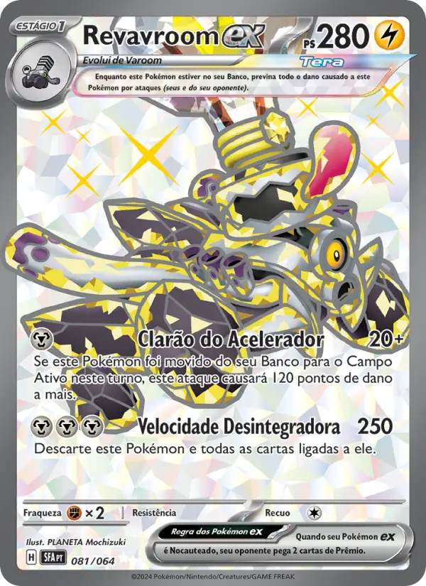Carta Revavroom ex, número 081/64 da coleção Fábulas Nebulosas