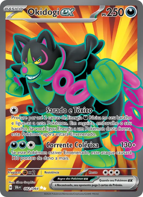 Carta Okidogi ex, número 082/64 da coleção Fábulas Nebulosas
