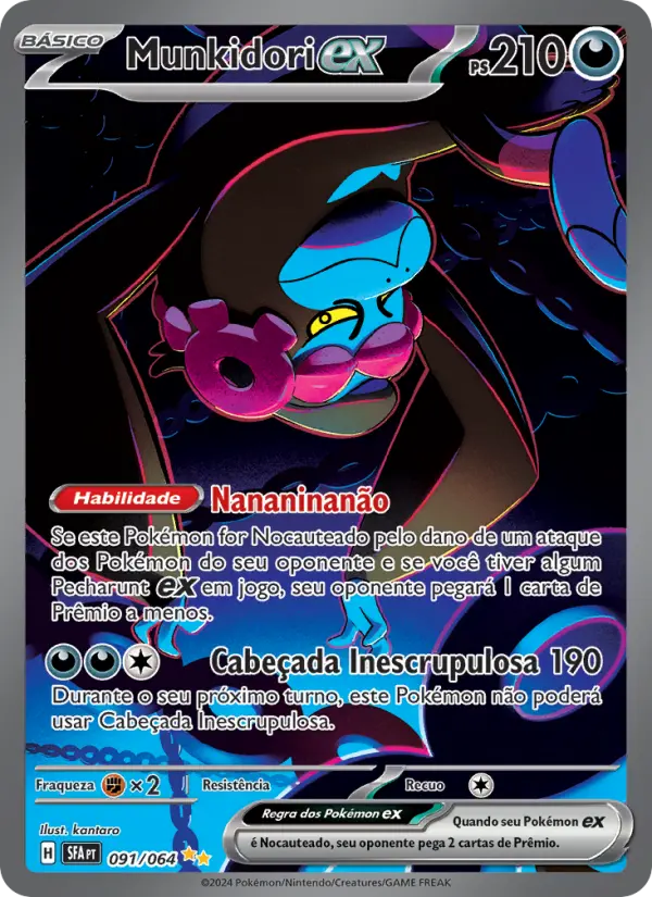 Carta Munkidori ex, número 091/64 da coleção Fábulas Nebulosas
