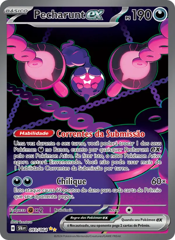 Carta Pecharunt ex, número 093/64 da coleção Fábulas Nebulosas