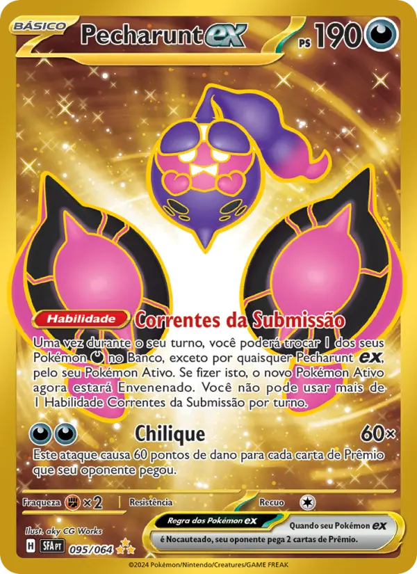 Carta Pecharunt ex, número 095/64 da coleção Fábulas Nebulosas