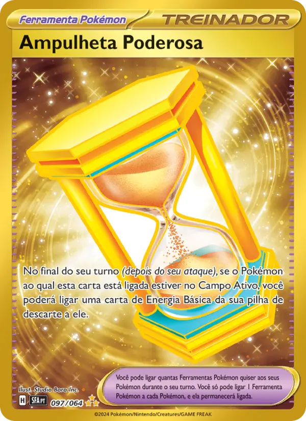 Carta Ampulheta Poderosa, número 097/64 da coleção Fábulas Nebulosas