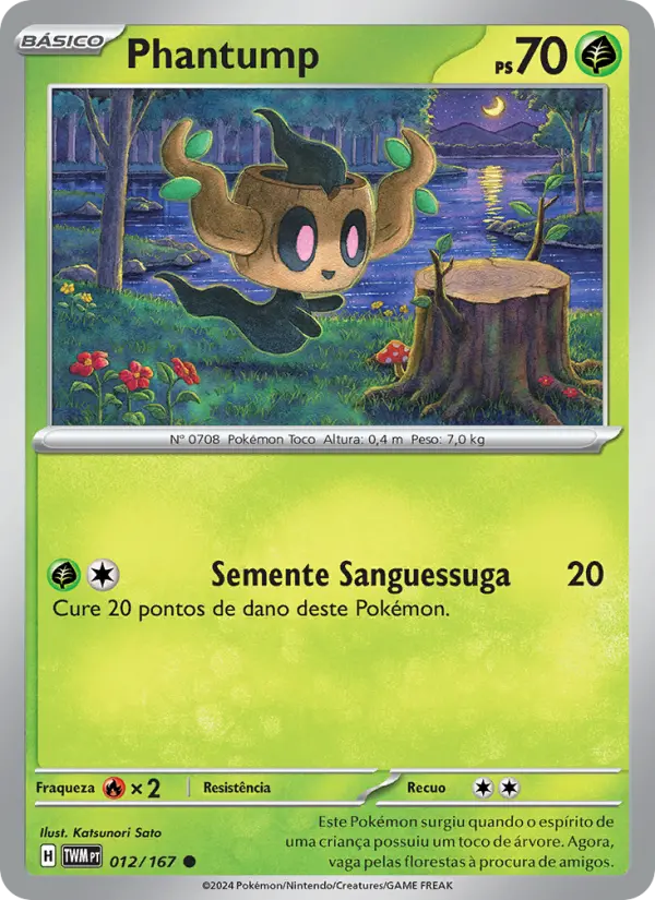 Carta Phantump, número 012/167 da coleção Máscaras do Crepúsculo