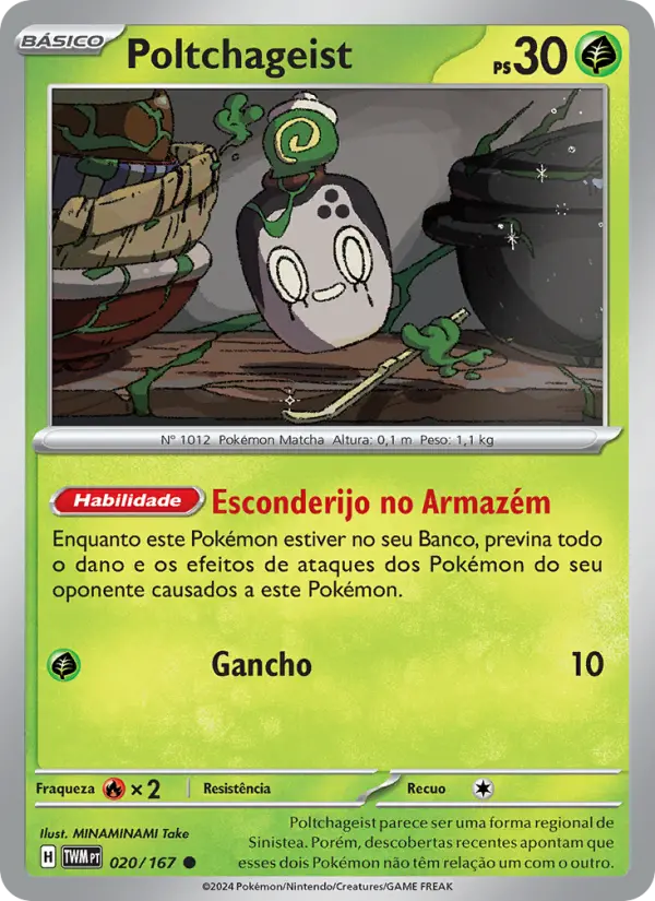 Carta Poltchageist, número 020/167 da coleção Máscaras do Crepúsculo