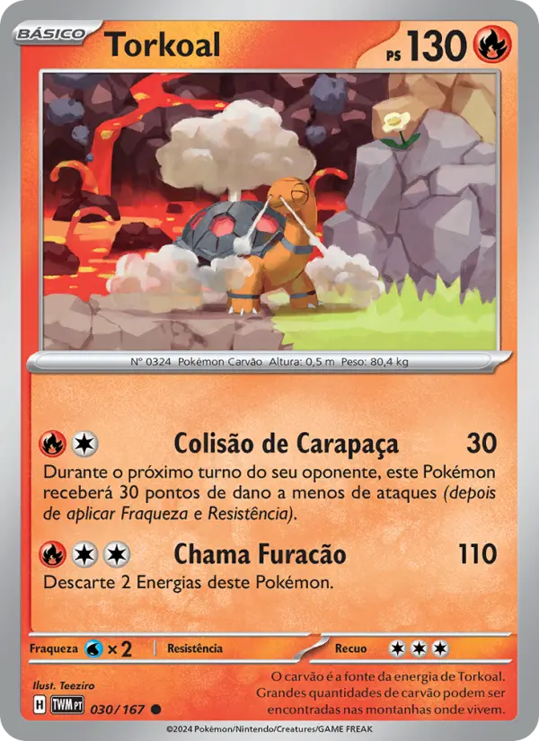Carta Torkoal, número 030/167 da coleção Máscaras do Crepúsculo