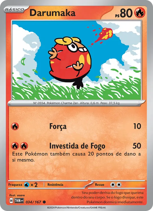 Carta Darumaka, número 034/167 da coleção Máscaras do Crepúsculo