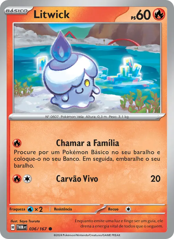 Carta Litwick, número 036/167 da coleção Máscaras do Crepúsculo