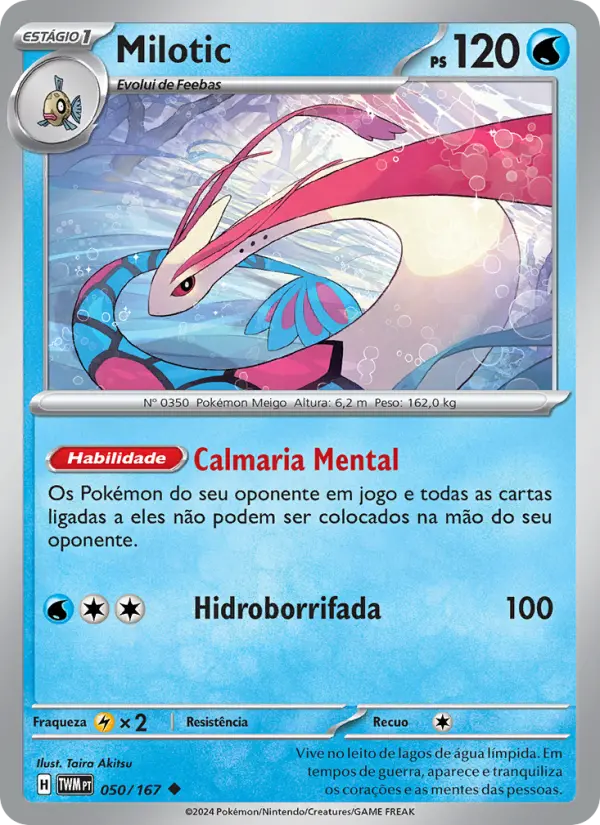 Carta Milotic, número 050/167 da coleção Máscaras do Crepúsculo