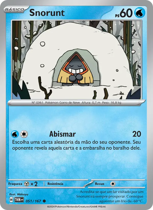 Carta Snorunt, número 051/167 da coleção Máscaras do Crepúsculo