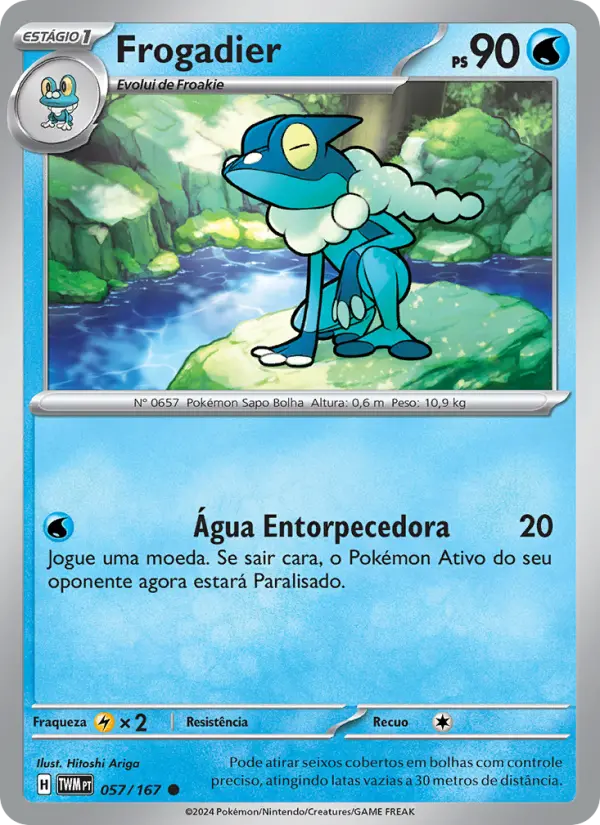 Carta Frogadier, número 057/167 da coleção Máscaras do Crepúsculo