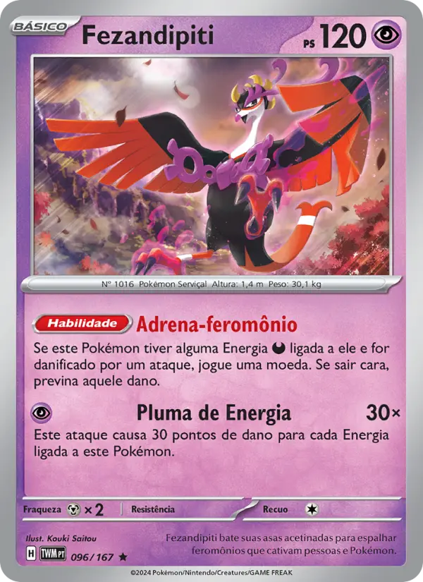 Carta Fezandipiti, número 096/167 da coleção Máscaras do Crepúsculo