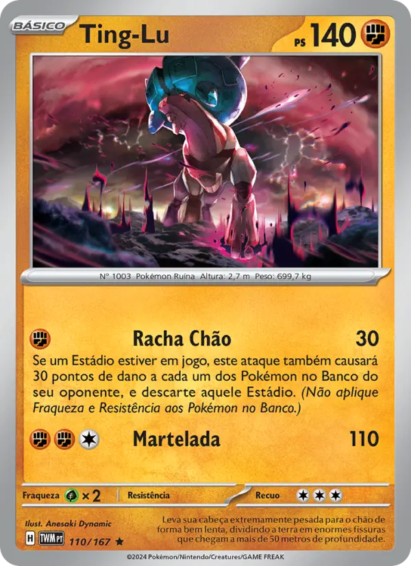 Carta Ting-Lu, número 110/167 da coleção Máscaras do Crepúsculo