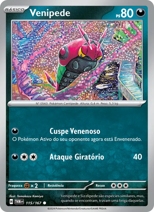 Carta Venipede, número 115/167 da coleção Máscaras do Crepúsculo