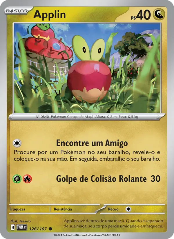 Carta Applin, número 126/167 da coleção Máscaras do Crepúsculo