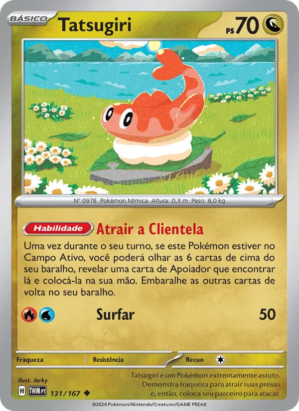 Carta Tatsugiri, número 131/167 da coleção Máscaras do Crepúsculo