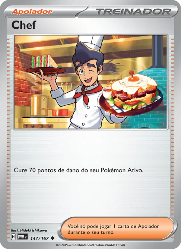 Carta Chef, número 147/167 da coleção Máscaras do Crepúsculo