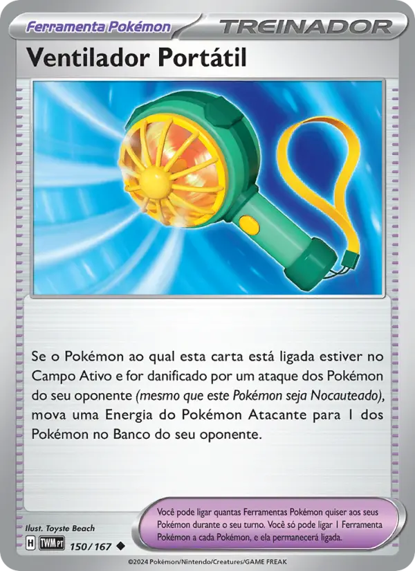 Carta Ventilador Portátil, número 150/167 da coleção Máscaras do Crepúsculo