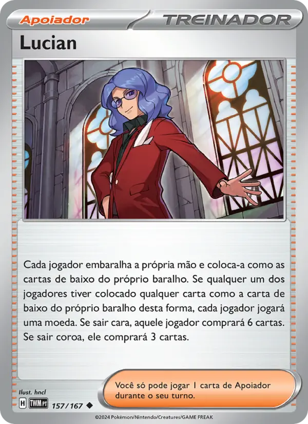 Carta Lucian, número 157/167 da coleção Máscaras do Crepúsculo