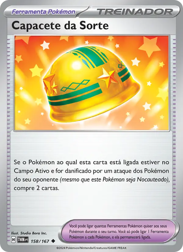 Carta Capacete da Sorte, número 158/167 da coleção Máscaras do Crepúsculo