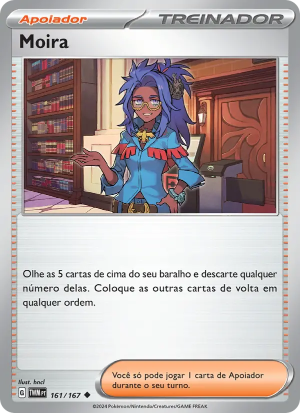 Carta Moira, número 161/167 da coleção Máscaras do Crepúsculo