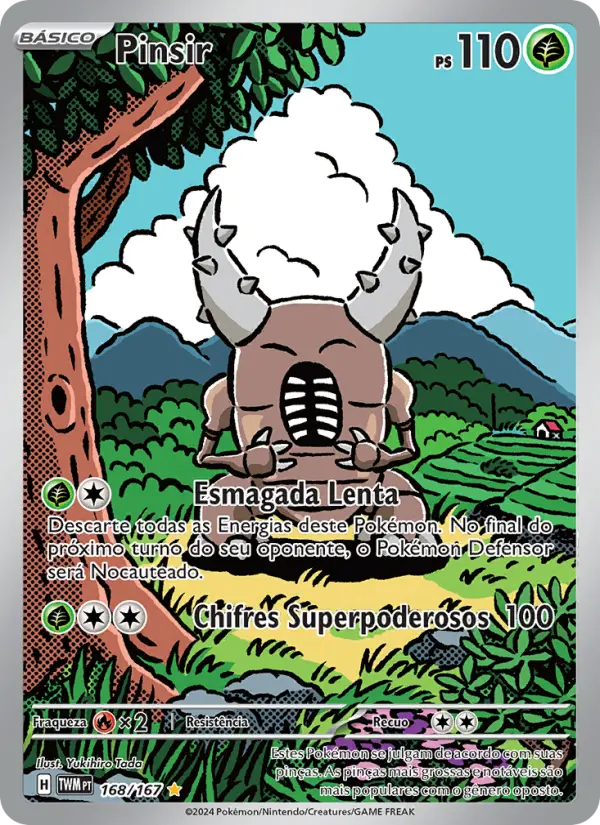 Carta Pinsir, número 168/167 da coleção Máscaras do Crepúsculo