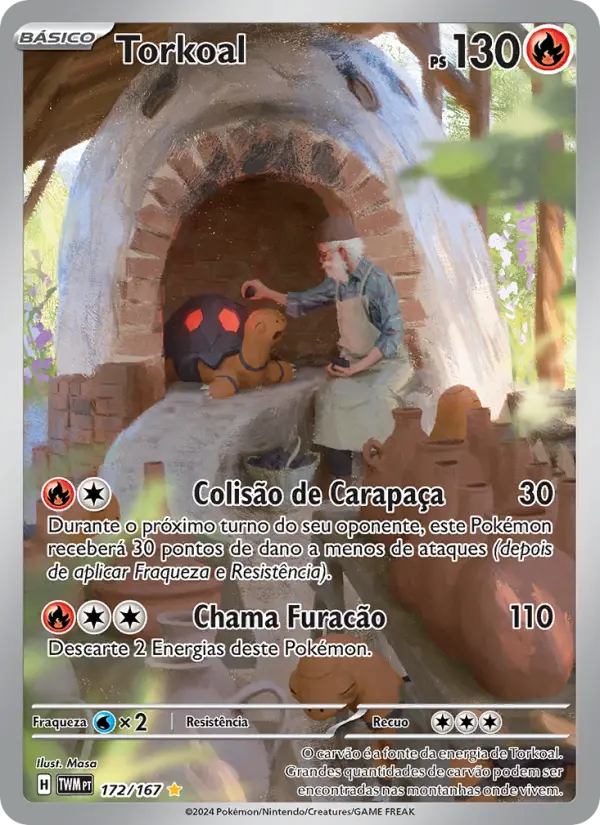 Carta Torkoal, número 172/167 da coleção Máscaras do Crepúsculo