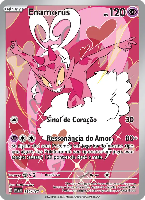 Carta Enamorus, número 180/167 da coleção Máscaras do Crepúsculo