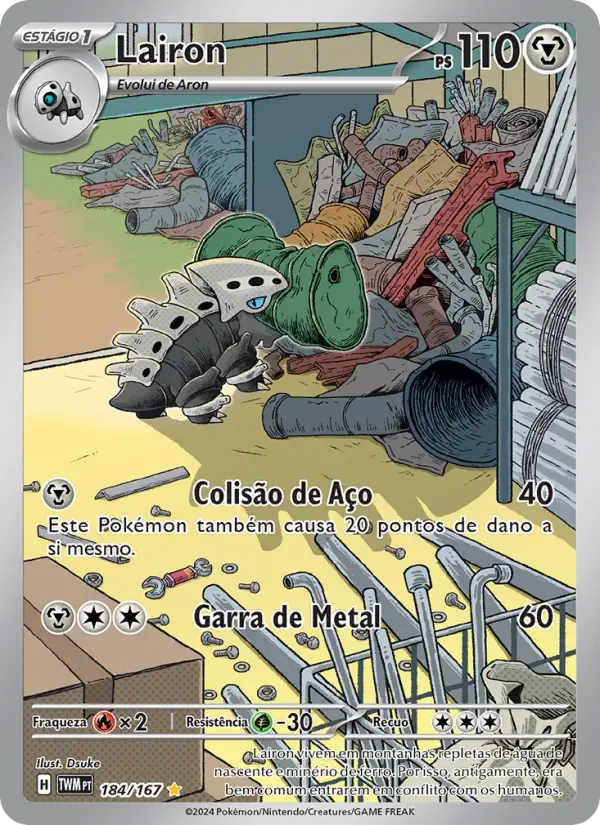 Carta Lairon, número 184/167 da coleção Máscaras do Crepúsculo