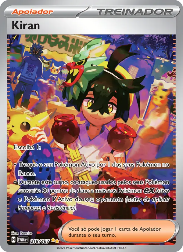Carta Kiran, número 218/167 da coleção Máscaras do Crepúsculo