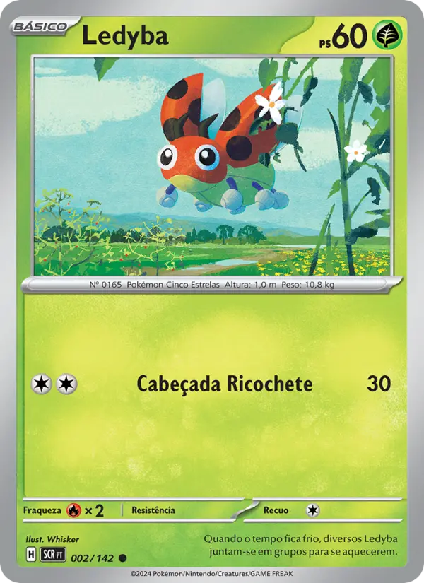 Carta Ledyba, número 002/142 da coleção Coroa Estelar
