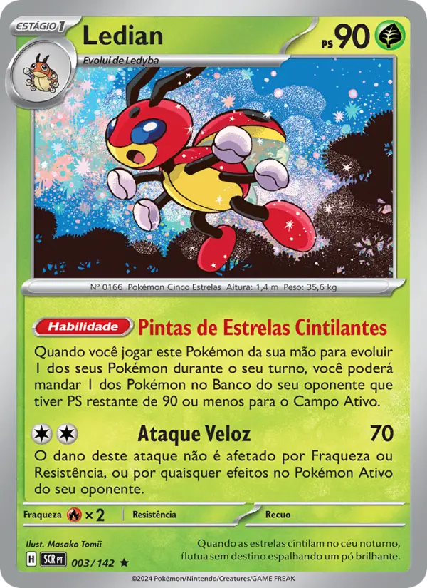 Carta Ledian, número 003/142 da coleção Coroa Estelar