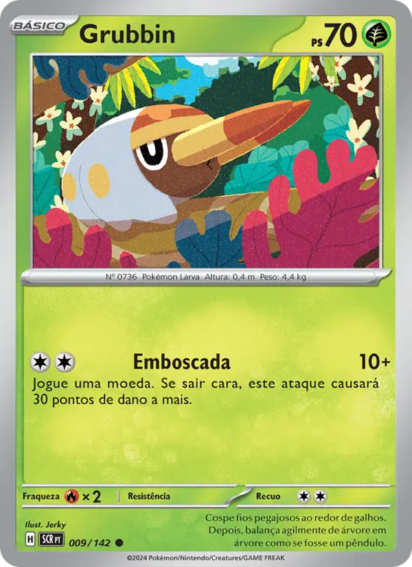 Carta Grubbin, número 009/142 da coleção Coroa Estelar